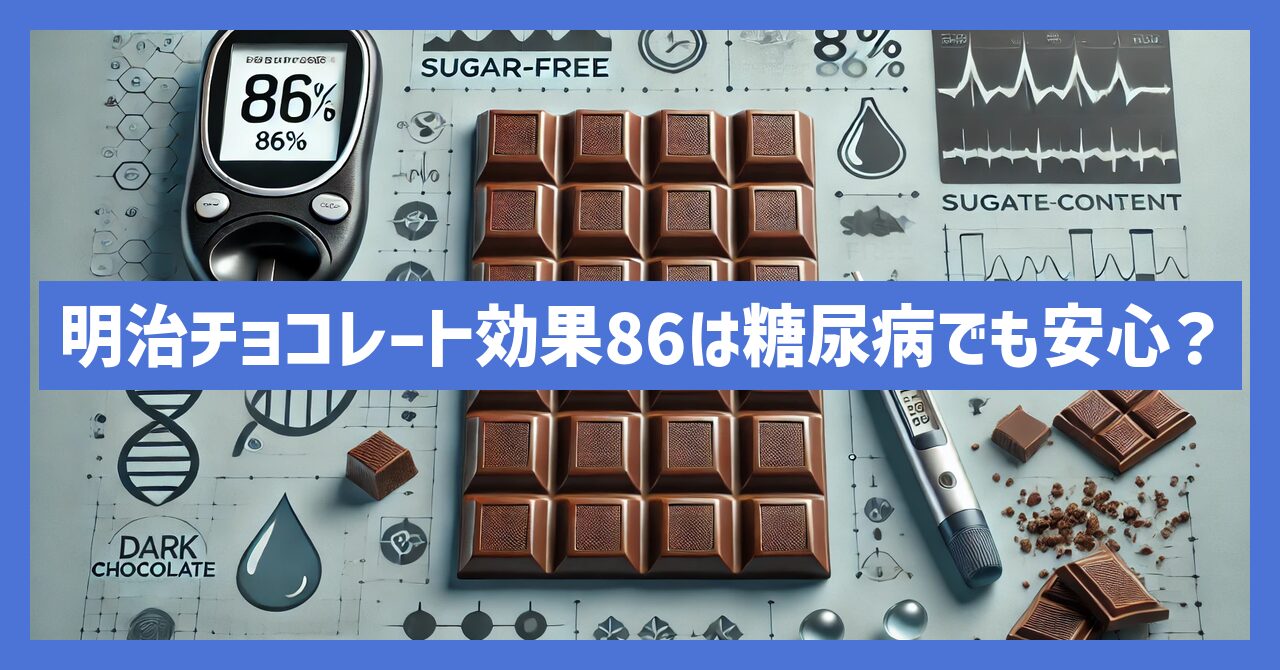 明治チョコレート効果86は糖尿病でも安心？血糖値への影響を解説！