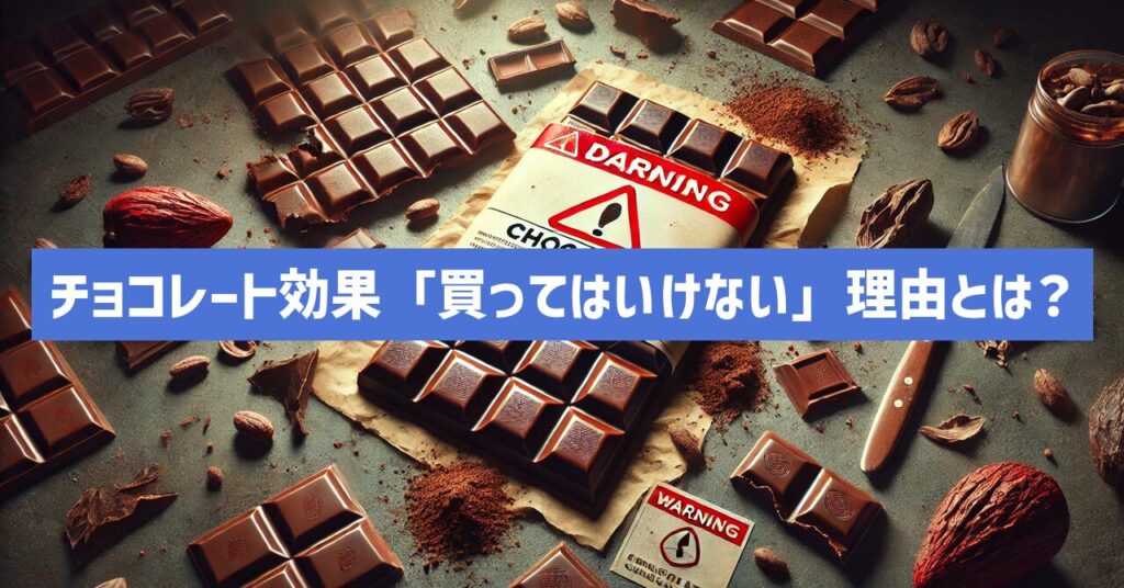 チョコレート効果を「買ってはいけない」と言われる理由とは？