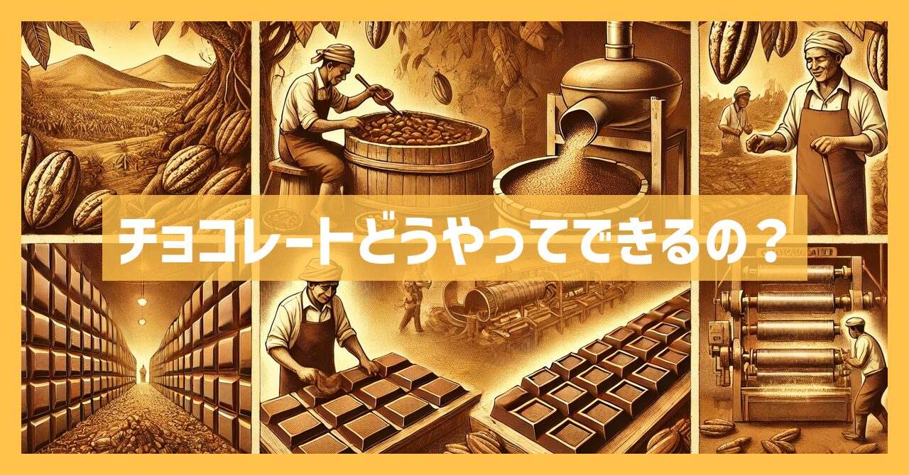 チョコレートどうやってできるの？製造の裏側を徹底解説！