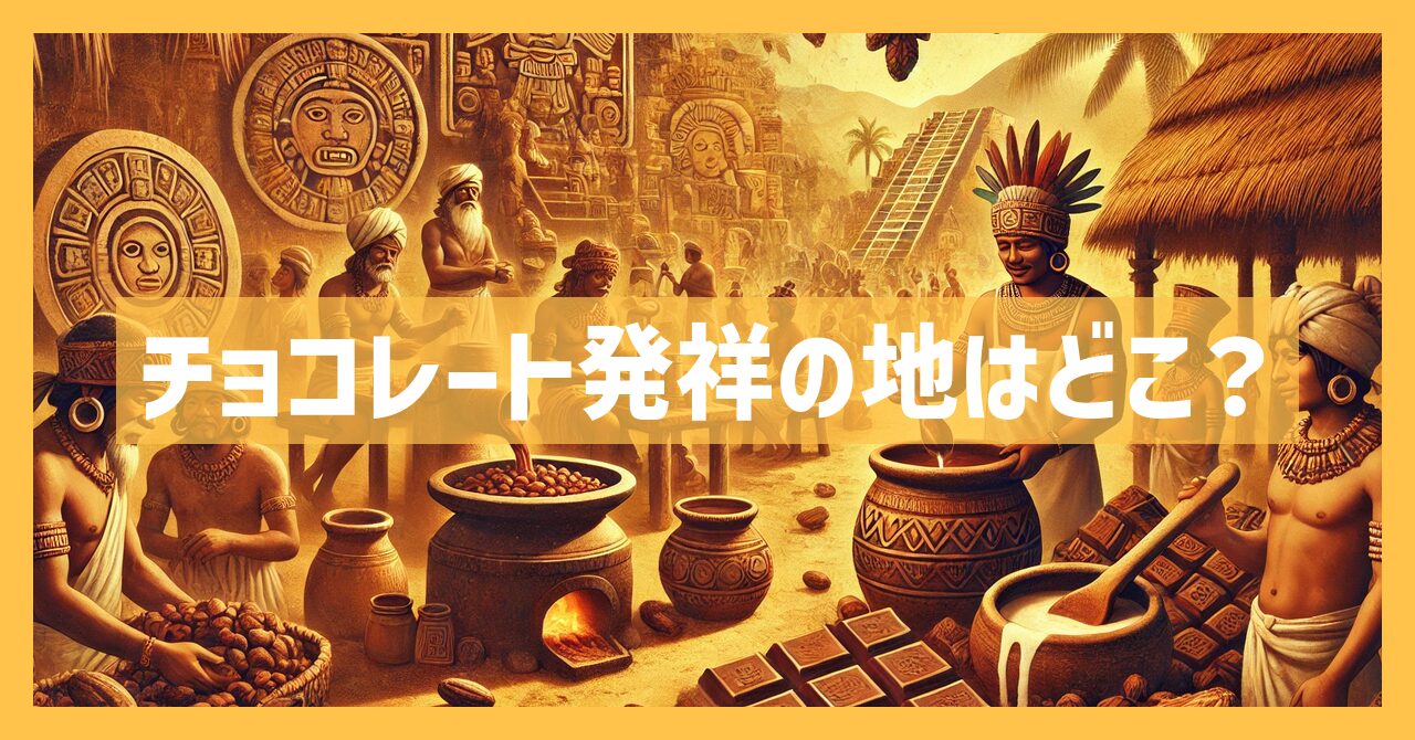 チョコレート発祥の地はどこ？チョコレートの意外な歴史とは？