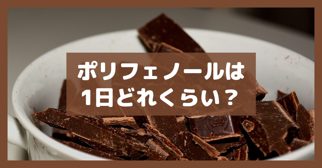 ポリフェノールは1日どれくらい？