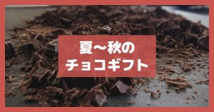 夏〜秋のチョコギフト